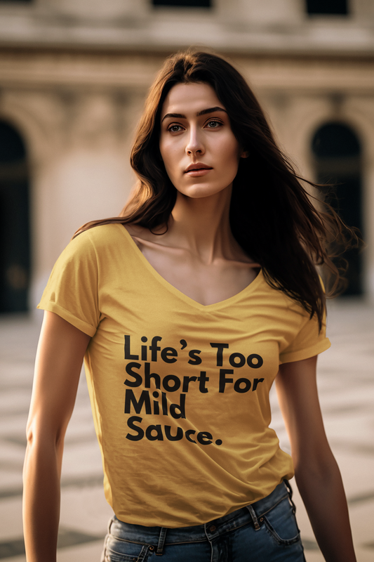Life's Too Short For Mild Sauce Cotton T-Shirt